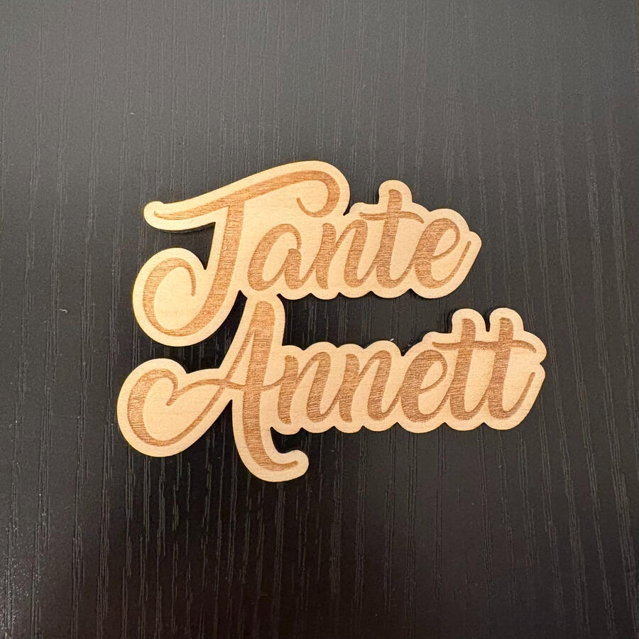 Bordkort i tre - 25kr per stk