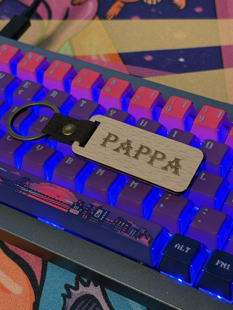 Enkel nøkkelring i tre